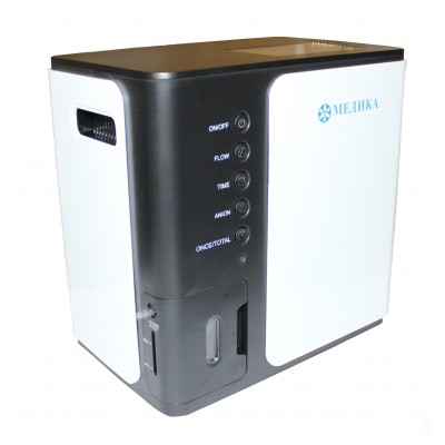 МЕДИЧНИЙ КИСНЕВИЙ КОНЦЕНТРАТОР «МЕДИКА» Y007-1 з опціями КОНТРОЛЮ КОНЦЕНТРАЦІЇ КИСНЮ, насичене киснем аніонів «ANION» І ПУЛЬТОМ ДИСТАНЦІЙНОГО КЕРУВАННЯ