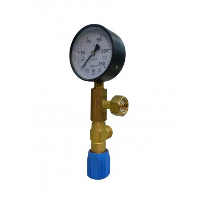 Вузол вимірювальний (манометр 250 атм 100 мм; клапан продувочний)