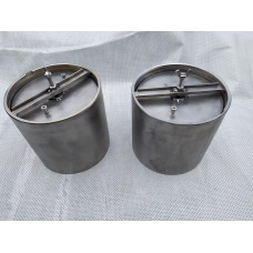 Барабан з нержавіючої сталі до кульового млина МШЛ-1 (6 літрів)