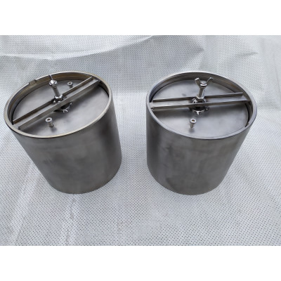 Барабан з нержавіючої сталі до кульового млина МШЛ-1 (6 літрів)