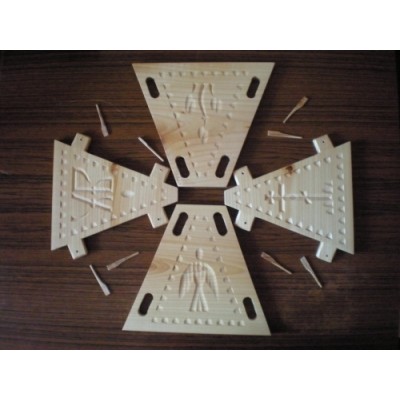 Форма для сирної пасхи 1,6л (Дерев'яна пасочниця)