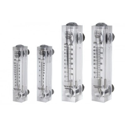 Ротаметри панельні акрилові для рідини  LZM-Z  (витратомір з оргскла)