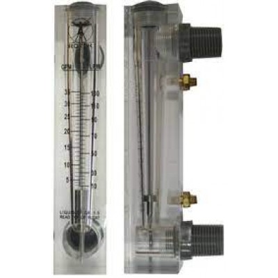 Ротаметри панельні акрилові для рідини  LZM-Z  (витратомір з оргскла)